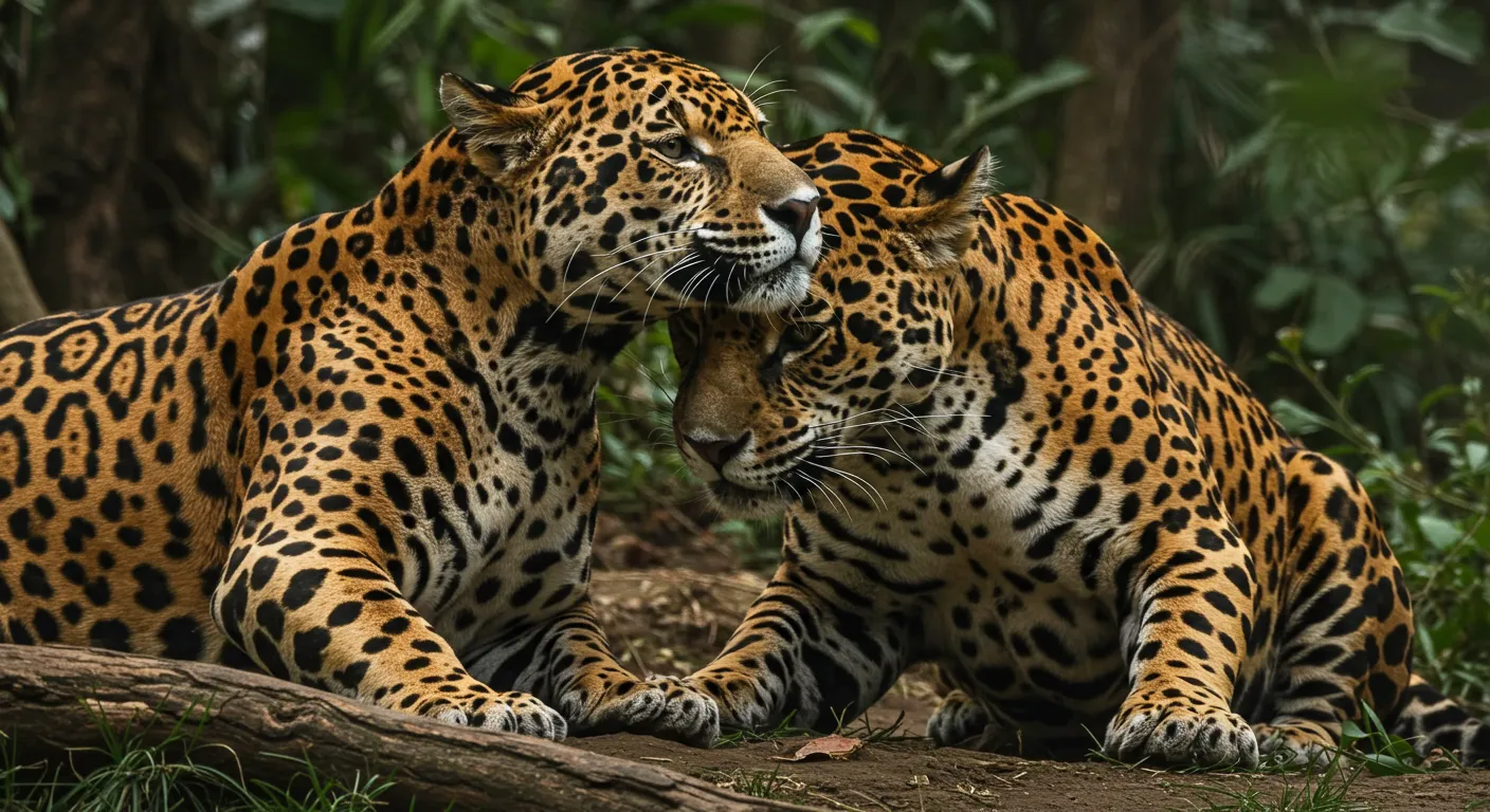 casal de onça-pintada