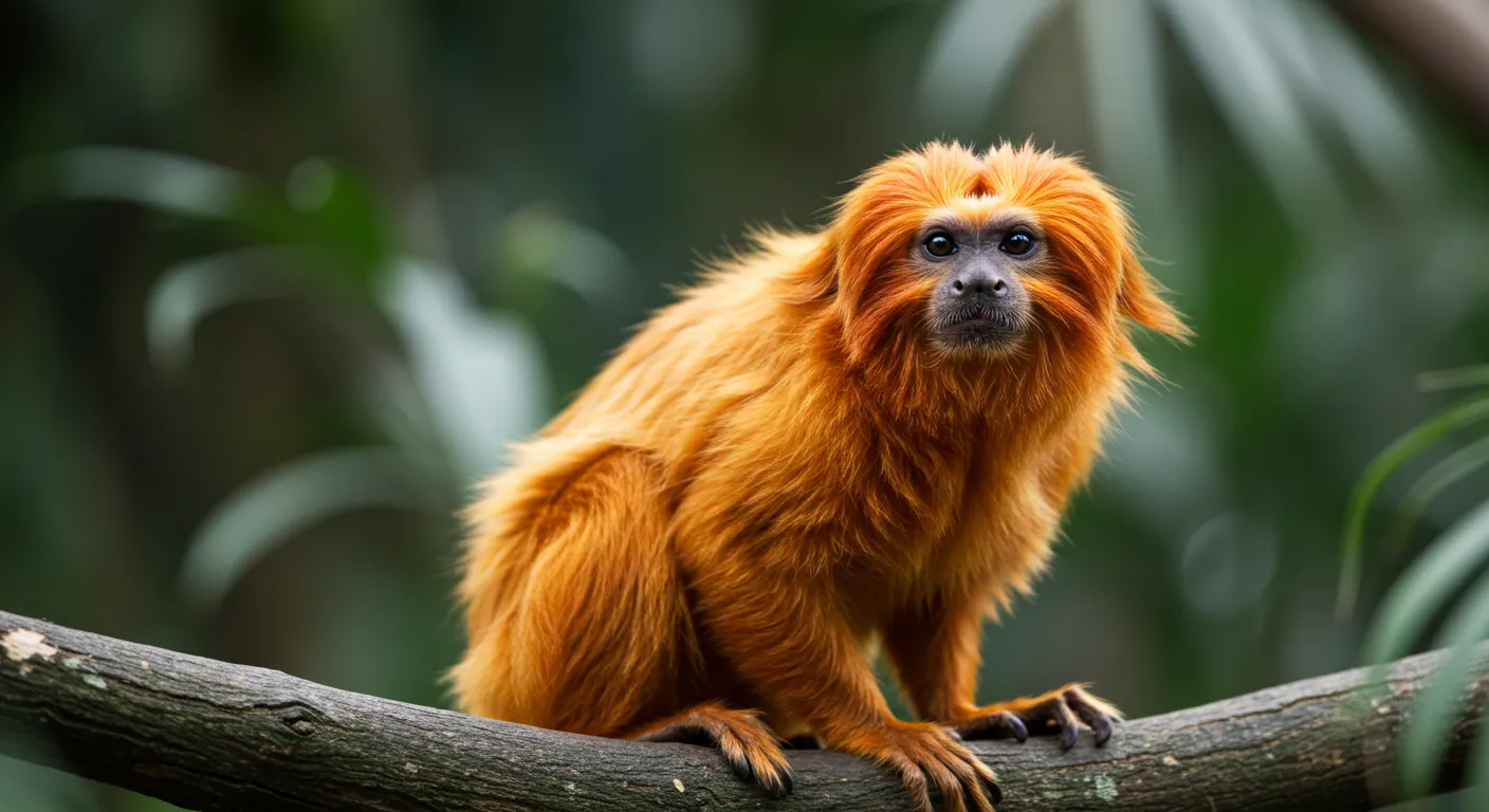 O Mico-leão-dourado como símbolo da fauna brasileira