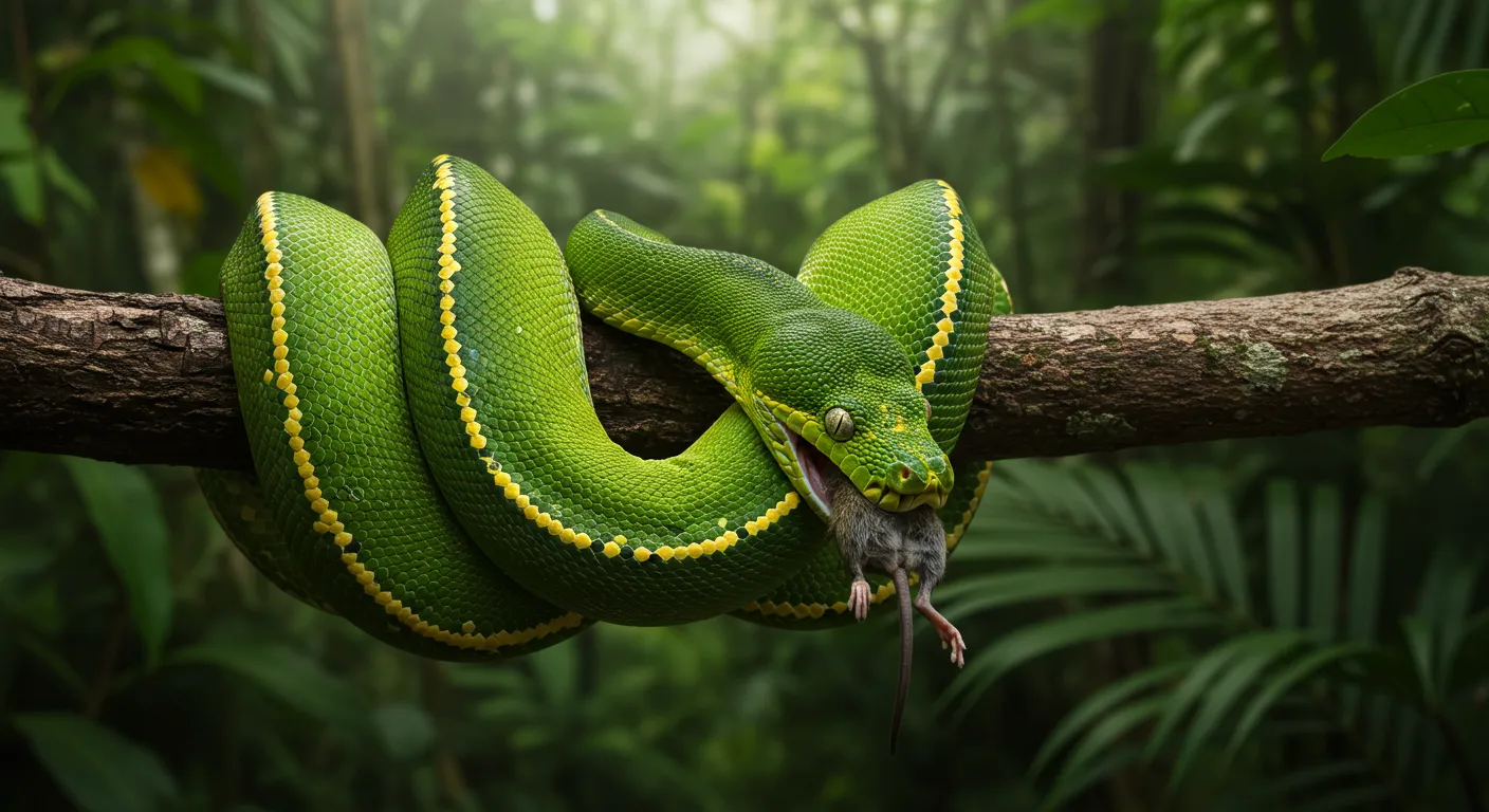 Alimentação Da Píton Verde Arborícola Alimentação Da Píton Verde Arborícola