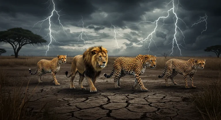 Predadores Africanos e a Arte de Sobreviver Ao Clima Extremo.